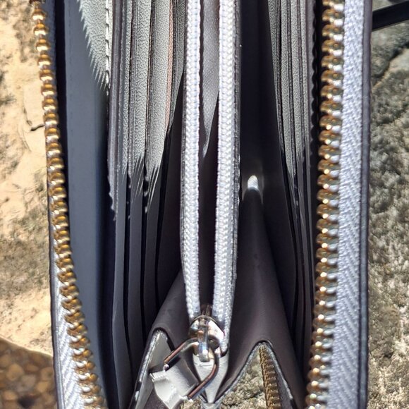 Kate Spade color block Gray Leather Wallet (NWT) - Picture 6 of 6